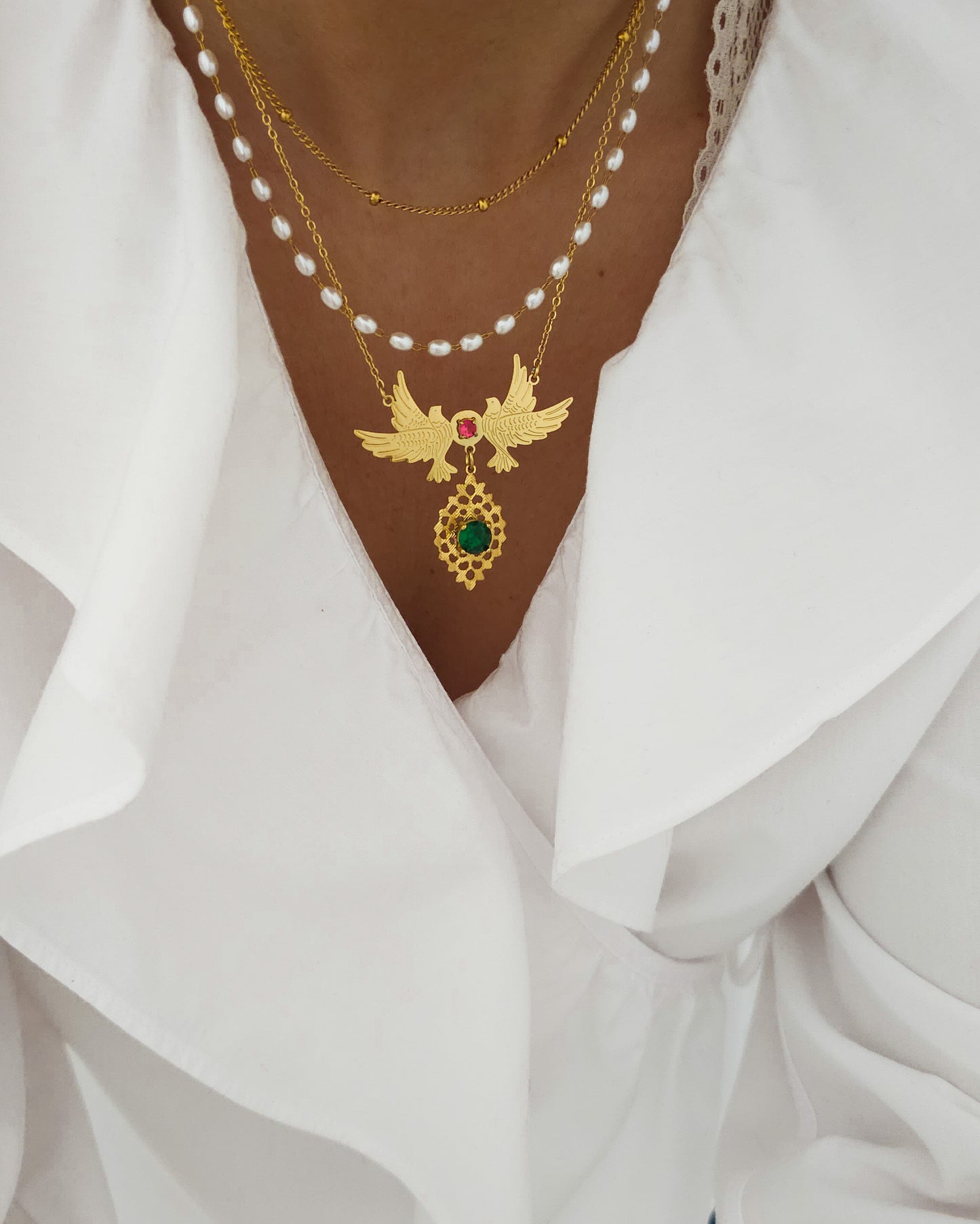 Colar Lovebirds Charm