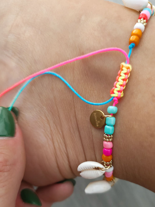 Pulseira de Pé Areias Coloridas